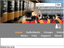 Sites similar to publicationslist.org