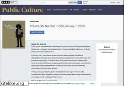 Sites similar to publicculture.org