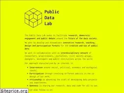 Sites similar to publicdatalab.org