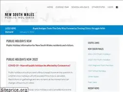 Sites similar to publicholidaynsw.com.au