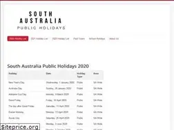 Sites similar to publicholidaysa.com.au