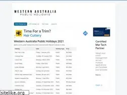 Sites similar to publicholidaywa.com.au