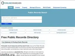 Sites similar to publicrecords.onlinesearches.com