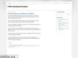 Sites similar to publicspeakingchampion.blogspot.com