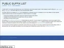 Sites similar to publicsuffix.org