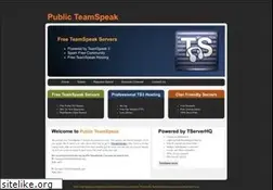Sites similar to publicteamspeak.com