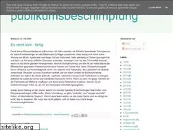 Sites similar to publikumsbeschimpfung.blogspot.com