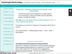 Sites similar to publishingfirstandroidapp.blogspot.com