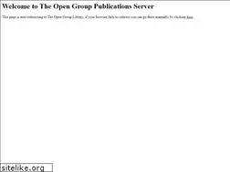 Sites similar to pubs.opengroup.org