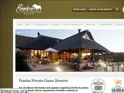 Sites similar to pumbagamereserve.co.za