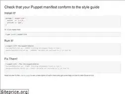 Sites similar to puppet-lint.com