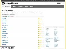 Sites similar to puppynames.com