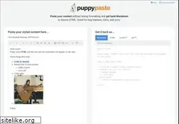 Sites similar to puppypaste.com