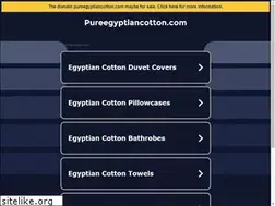 Sites similar to pureegyptiancotton.com