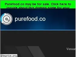 Sites similar to purefood.co