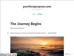 Sites similar to pureforapurpose.com