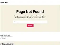 Sites similar to pureispoor.com