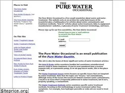 Sites similar to purewateroccasional.net
