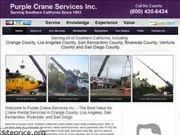 Sites similar to purplecraneservicesinc.com