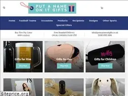 Sites similar to putanameonitgifts.co.uk