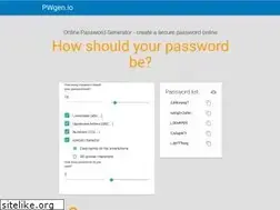 Sites similar to pwgen.io