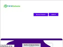Sites similar to pwwexclusive.com