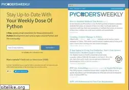 Sites similar to pycoders.com