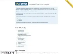 Sites similar to pyformat.info