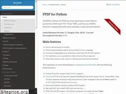 Sites similar to pyfpdf.readthedocs.io