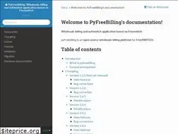 Sites similar to pyfreebilling.readthedocs.io