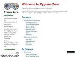 Sites similar to pygame-zero.readthedocs.io