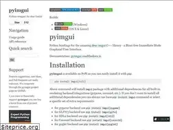 Sites similar to pyimgui.readthedocs.io