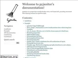Sites similar to pyjanitor.readthedocs.io