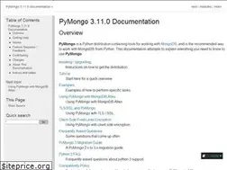 Sites similar to pymongo.readthedocs.io