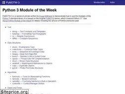 Sites similar to pymotw.com