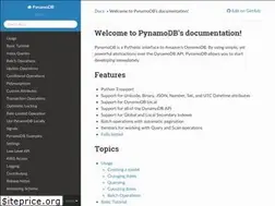 Sites similar to pynamodb.readthedocs.io