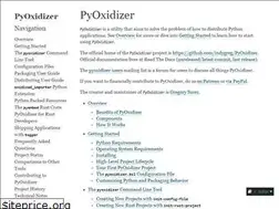 Sites similar to pyoxidizer.readthedocs.io