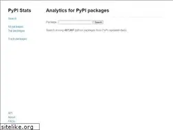 Sites similar to pypistats.org