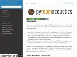 Sites similar to pyroomacoustics.readthedocs.io