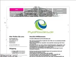 Sites similar to pyropowders.de