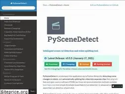 Sites similar to pyscenedetect.readthedocs.io