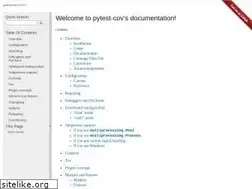 Sites similar to pytest-cov.readthedocs.io