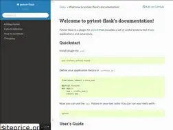 Sites similar to pytest-flask.readthedocs.io