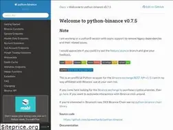 Sites similar to python-binance.readthedocs.io