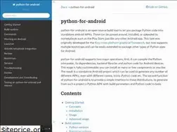 Sites similar to python-for-android.readthedocs.io