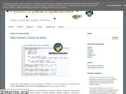 Sites similar to python-para-impacientes.blogspot.com