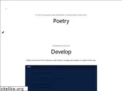Sites similar to python-poetry.org