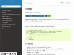 Sites similar to python-pytube.readthedocs.io