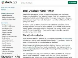 Sites similar to python-slackclient.readthedocs.io
