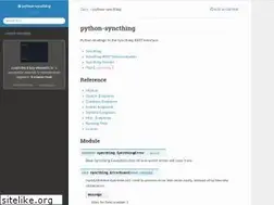 Sites similar to python-syncthing.readthedocs.io